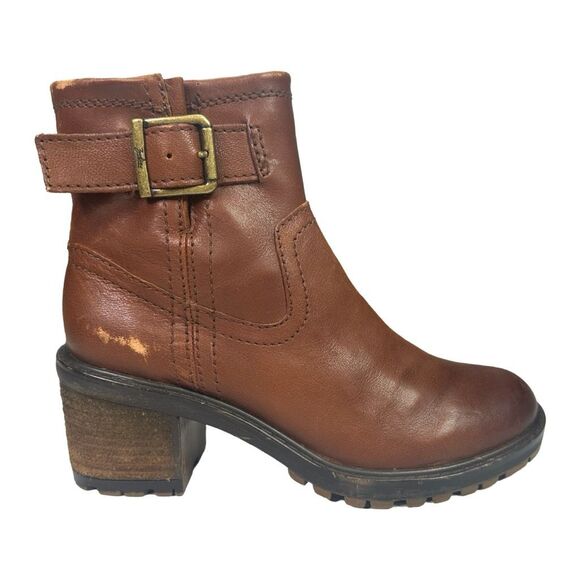 Zodiac Gannet Lug Sole Booties - Size 6 - Cognac - Picture 1 of 11